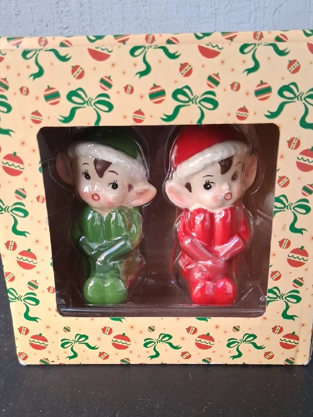 Holiday Elf Salt & Pepper Set